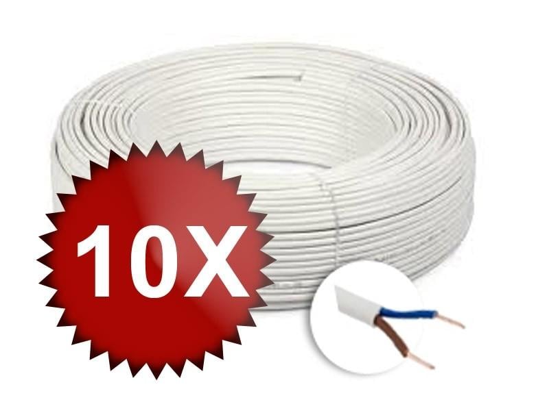 10 role x cablu alimentare 100m camere supraveghere plat 2 x 1 mm. Fiabilitate si performanță 1 10 role x cablu alimentare 100m camere supraveghere plat 2 x 1 mm