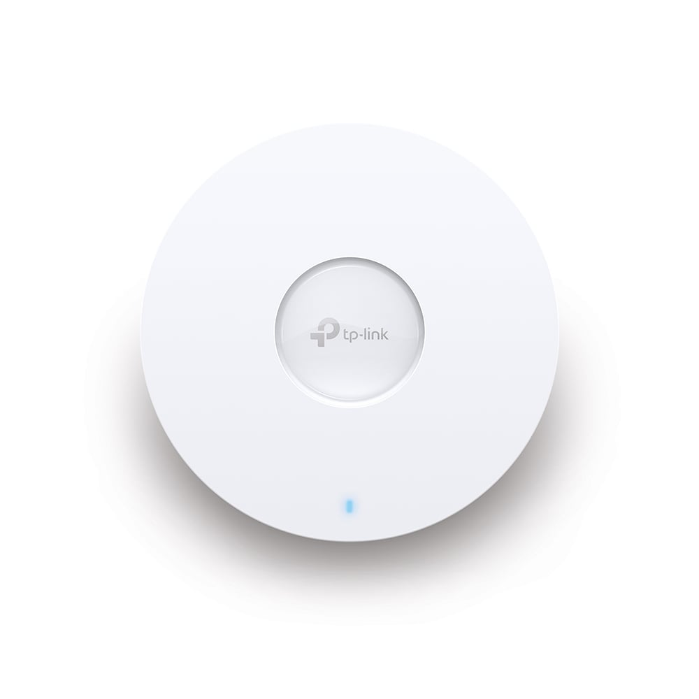 Access Point Wi-Fi 6 Dual-Band Gigabit AX1800 cu montare pe tavan, 2.4 si 5Ghz, 1200 Mbps, Tp-Link EAP610. Fiabilitate si performanță 1 Access Point Wi-Fi 6 Dual-Band Gigabit AX1800 cu montare pe tavan