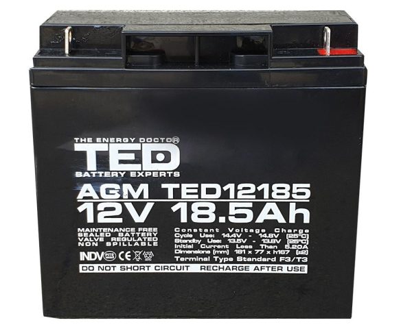 Acumulator pentru sisteme de securitate 12V