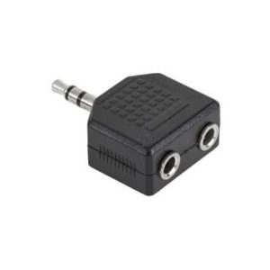 Adaptor Jack 3.5 tata la 2 x Jack 3.5 mama STEREO