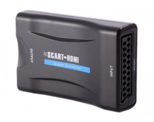 Adaptor SCART la HDMI, 1 metru, cu adaptor USB 5V, ACT-SCARTHDMI. Fiabilitate si performanță 1 Adaptor SCART la HDMI