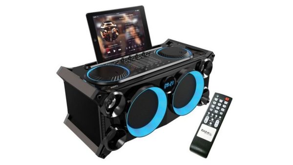 Boxa portabila Karaoke 120W BT/FM/USB/SD cu suport pt tableta