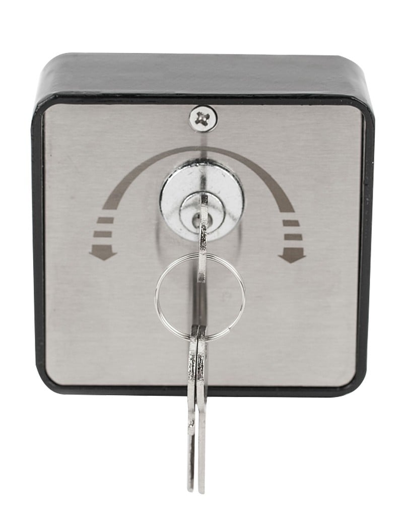 Buton aplicabil cu cheie, sistem revenire automata, contact de tip NO si NC, 16A 240V, pentru interior, negru, YKS-803D2. Fiabilitate si performanță 1 Buton aplicabil cu cheie