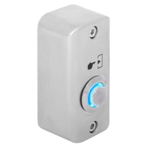 Buton de iesire aplicabil din aliaj de zinc cu LED de semnalizare albastru