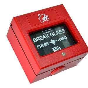 Buton de incendiu conventional cu geam de sticla si fara capac