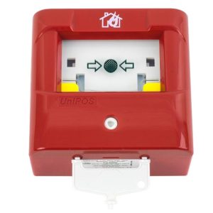 Buton de incendiu conventional rosu cu sticla Unipos