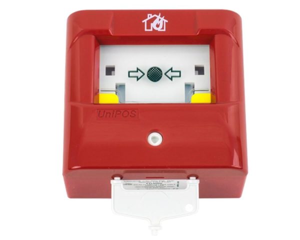Buton de incendiu conventional rosu cu sticla Unipos