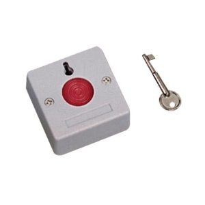 Buton de panica aplicabil din plastic cu cheie