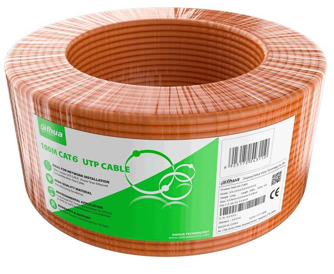 Cablu UTP CAT6, rola 100 m, CCA, DH-PFM922I-6UN-C-100 Dahua. Fiabilitate si performanță 1 Cablu UTP CAT6