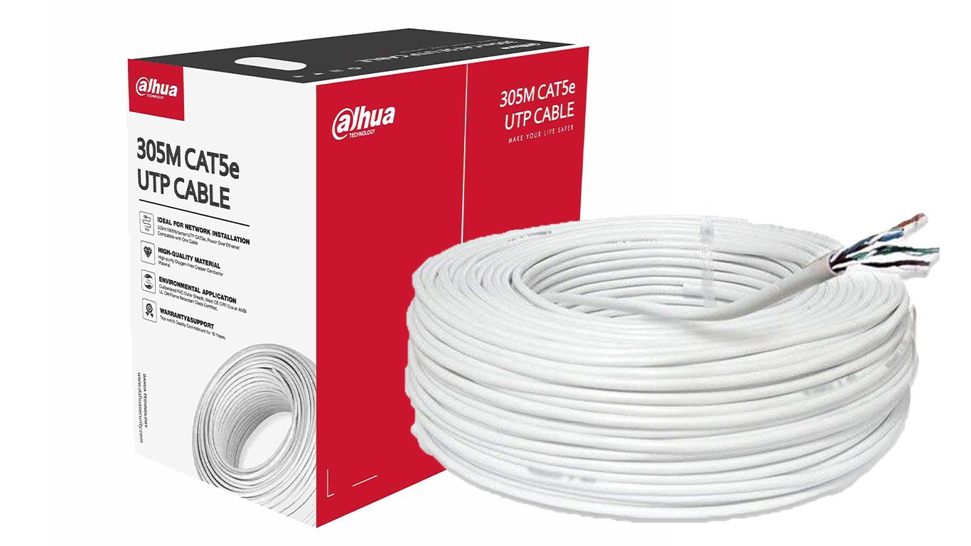 Cablu UTP Cat5e Dahua Rola 305m, PFM920I-5EUN. Fiabilitate si performanță 1 Cablu UTP Cat5e Dahua Rola 305m