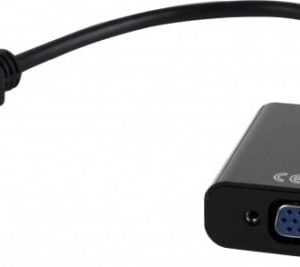 Cablu adaptor de la HDMI Tata la VGA Mama + Jack Audio 3.5 mm