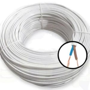 Cablu alimentare camere plat cu miez de cupru 2x0.75 100m CU-MYYUP2X0.75
