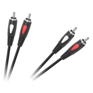 Cablu audio 5 metrii 2 RCA Tata la 2 RCA Tata