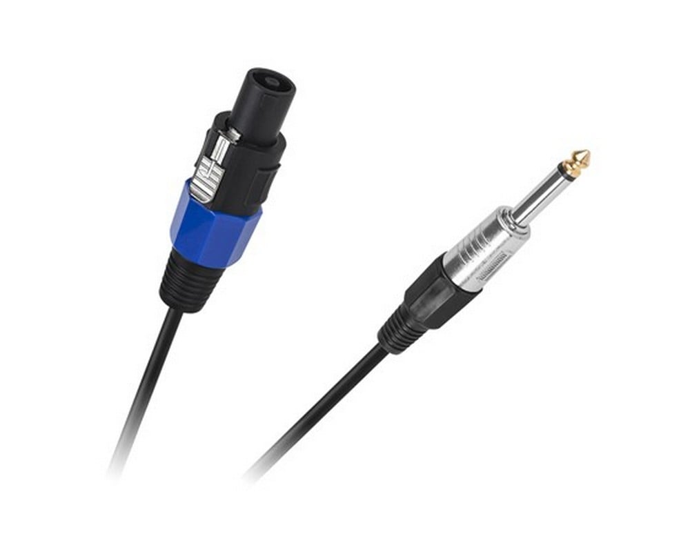 Cablu audio Speakon tata - Jack 6.35 tata, lungime 5 m, negru, KPO2759-5. Fiabilitate si performanță 1 Cablu audio Speakon tata - Jack 6.35 tata