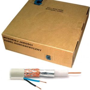 Cablu coaxial cu pereche alimentare pentru camere supraveghere