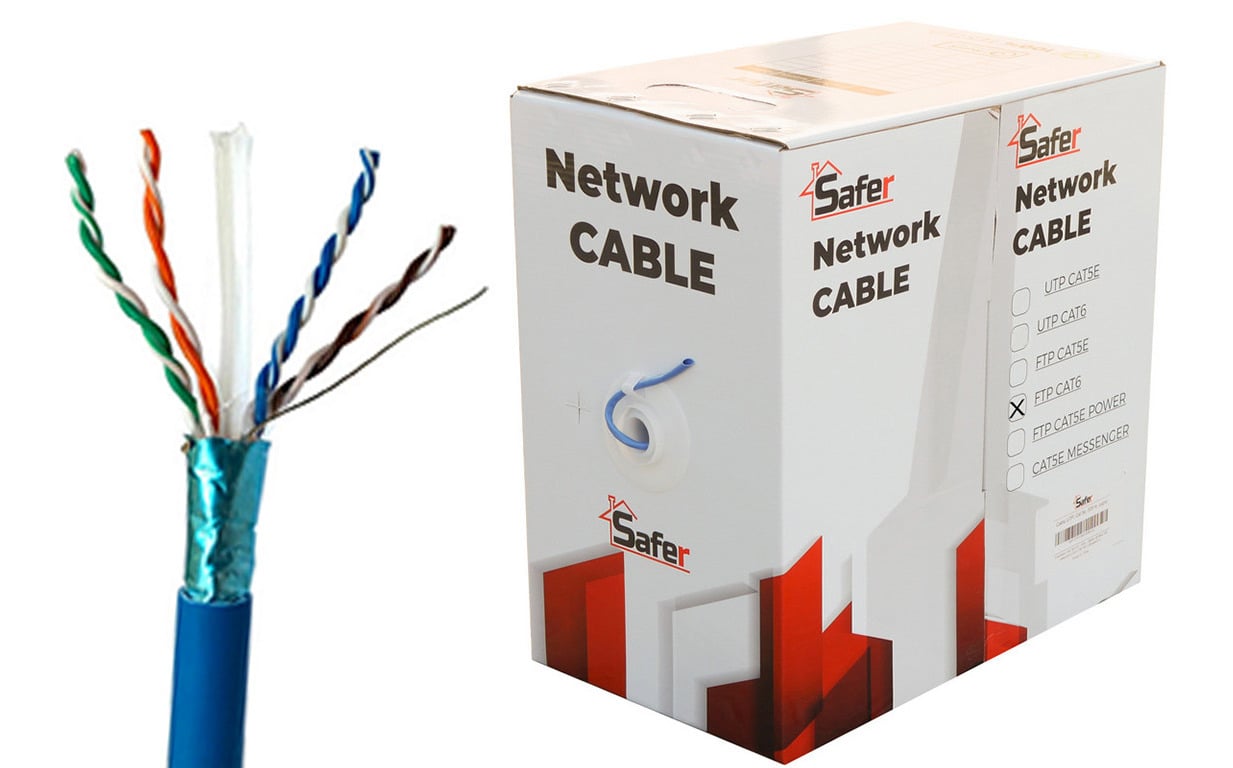 Cablu de retea FTP Cat6, cupru, 305 metri, Safer, SAF-FTP305-CU. Fiabilitate si performanță 1 Cablu de retea FTP Cat6