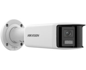 Camera IP panoramica Hikvision 6MP - Fiabilitate și Performanță 1 Camera IP panoramica, 6MP, 2 x 2.8mm, Acusense DarkFighter, IR 40m, Alarma, Hikvision DS-2CD2T66G2P-ISU/SL. Fiabilitate si performanță