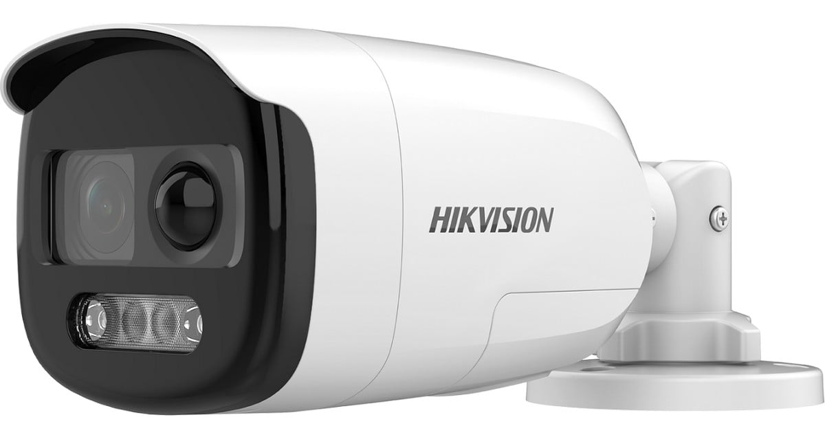 Camera TurboHD cu Alarma si senzor PIR, 2MP Full HD, LED 40m, 2.8mm, Microfon si Sirena, Hikvision DS-2CE12DF3T-PIRXOS-2.8. Fiabilitate si performanță 1 Camera TurboHD cu Alarma si senzor PIR