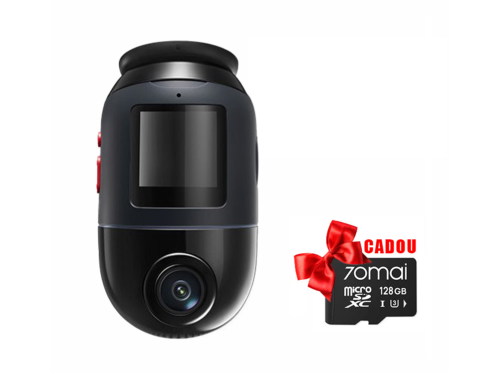 Camera auto 70Mai Dash Cam Omni X800, 4K, unghi de vizualizare 360 grade, Wi-Fi 6, detectare miscare, card 128 GB cadou, X800BK + SD-128G. Fiabilitate si performanță 1 Camera auto 70Mai Dash Cam Omni X800