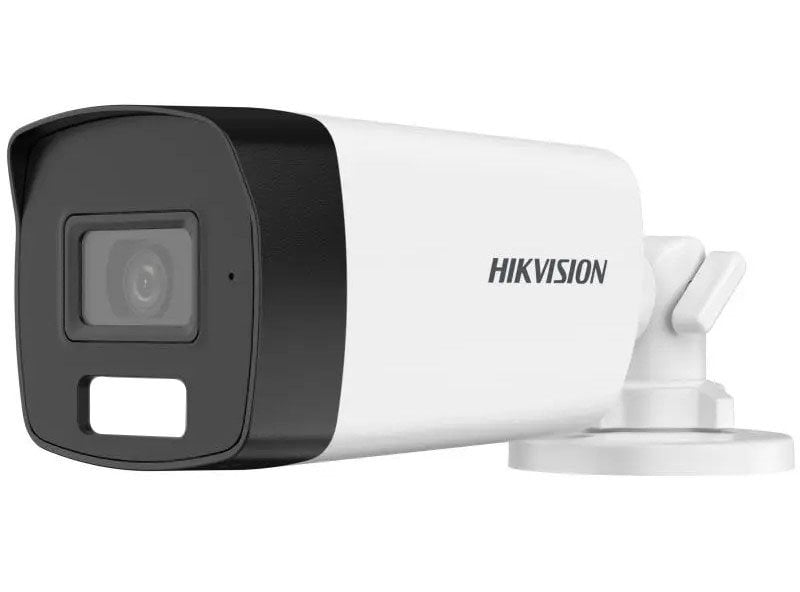 Camera de exterior Hikvision Smart Hybrid cu LED alb si IR 40m, 5MP 3K, 3.6mm, Audio, IP67, DS-2CE17K0T-LFS-3.6mm. Fiabilitate si performanță 1 Camera de exterior Hikvision Smart Hybrid cu LED alb si IR 40m