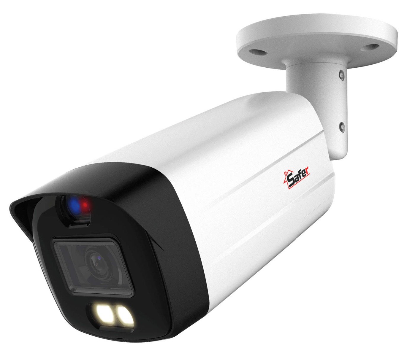Camera de supraveghere, 5MP 2K, Iluminare duala 40m, Microfon, Alarma optica si sonora, Safer SAF-BM5MP40F36ST-A-ALARM. Fiabilitate si performanță 1 Camera de supraveghere