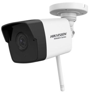 Camera exterior bullet IP wireless, 2 MP, cu Wi-Fi, lentila 2.8mm, IR 30m, Hikvision HWI-B120H-D/W(D)28. Fiabilitate si performanță