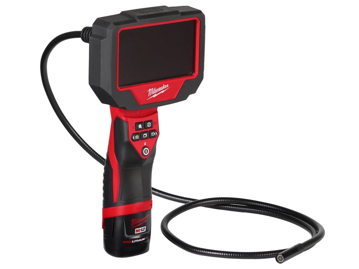 Camera inspectie vizuala digitala Milwaukee M12, rezolutie 720p, cablu 1.2m, ecran LCD 4.3 inch, card SD 32GB inclus, acumulator, incarcator, cutie protectie, 4933480740. Fiabilitate si performanță 1 Camera inspectie vizuala digitala Milwaukee M12