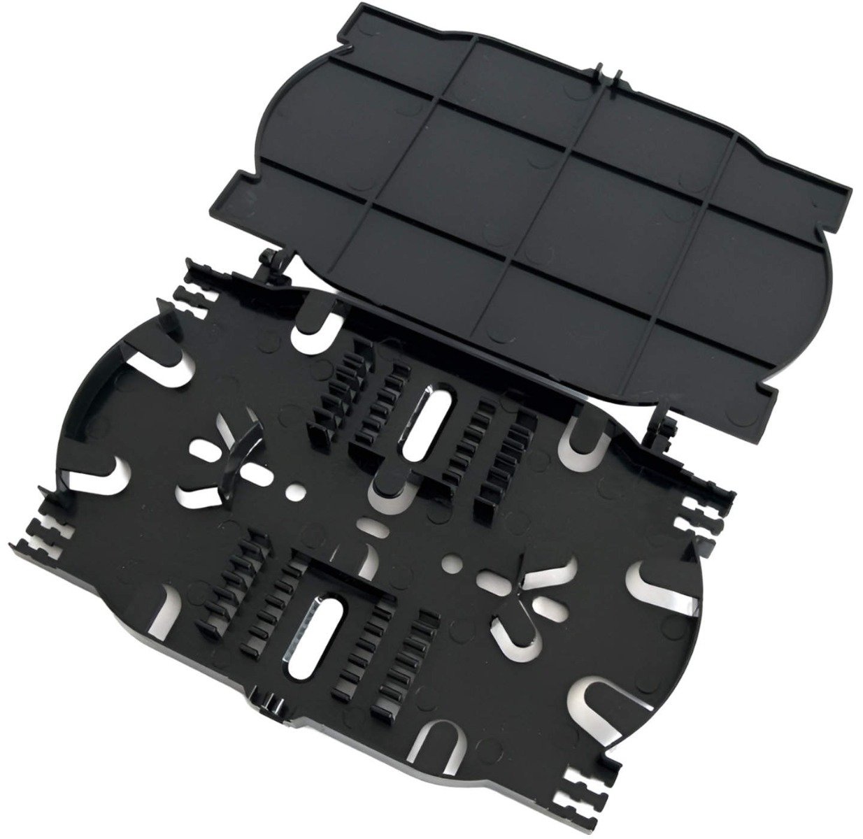 Caseta de sudura pentru fibra optica, Braun Group CS12-24, 12/24 fibre, compatibila cu sisteme de tip enclosure, ignifug. Fiabilitate si performanță 1 Caseta de sudura pentru fibra optica