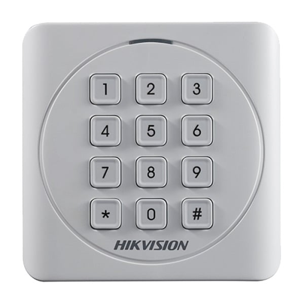 Cititor cartele/Taguri Mifare 13.56 Mhz cu tastaura Hikvision DS-K1801MK. Fiabilitate si performanță 1 Cititor cartele/Taguri Mifare 13.56 Mhz cu tastaura Hikvision DS-K1801MK. Fiabilitate si performanță – ofertă, preț și specificații