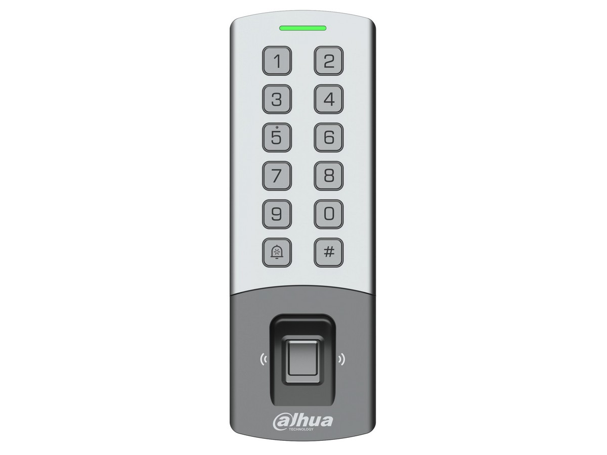 Cititor de proximitate standalone Dahua ASI1212M-DW, Wi-Fi, amprenta, carduri 125kHz, parola, 10.000 utilizatori, RS-485 Wiegand, IP65, IK08. Fiabilitate si performanță 1 Cititor de proximitate standalone Dahua ASI1212M-DW