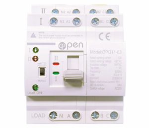 Comutator automat Trifazat ATS, 63A, 400V, 4 poli, montare sina DIN, Safer ATS 63A – 4P. Fiabilitate si performanță