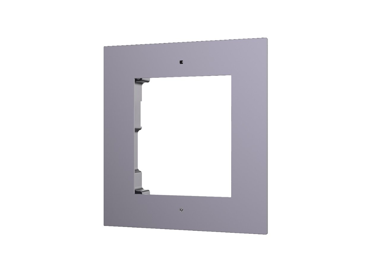 Cutie din aliaj de aluminiu pentru montaj ingropat, dedicat unui modul video interfon. Fiabilitate si performanță 1 Cutie din aliaj de aluminiu pentru montaj ingropat