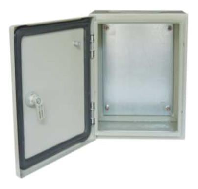 Cutie metalica, IP65, gri, cu contrapanou, montaj aparent sau pe soclu, CAS-600x400x250mm. Fiabilitate si performanță 1 Cutie metalica
