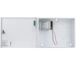 Cutie metalica pentru centrale de control acces ZKTeco, cu sursa de 12-14V@5A, 370 x 300 x 85 mm CAB4-PS5-WH. Fiabilitate si performanță