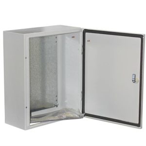 Cutie metalica pentru exterior cu incuietoare si garnitura