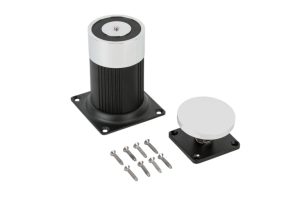 Electromagnet pentru retinere usa deschisa YD-602L, deschidere 90 grade, retentie 180kgf, 240mA/12Vcc. Fiabilitate si performanță