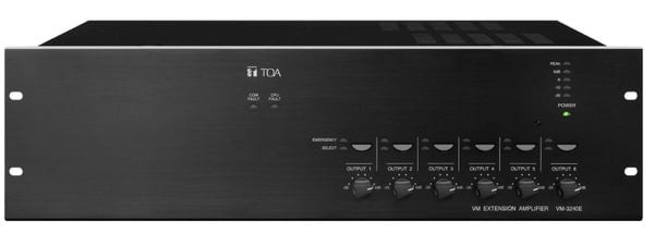 Extensie amplificator master 360W RMS EN 54 TOA VM‐3360E. Fiabilitate si performanță 1 Extensie amplificator master 360W RMS EN 54 TOA VM‐3360E