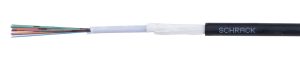 Fibra optica 8 fire, 1250N, LSZH, negru, 6 mm, 100m, protectie rozatoare, HSFAIBH084X100. Fiabilitate si performanță