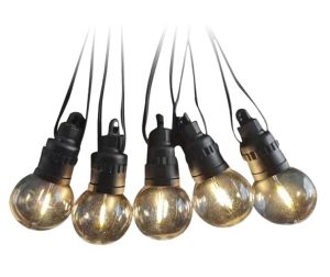 Ghirlanda Luminoasa de exterior alimentata cu panou solar, IP44, 10 Becuri a cate 0.5W, 300lm, cablu 12m, SKU-7804. Fiabilitate si performanță
