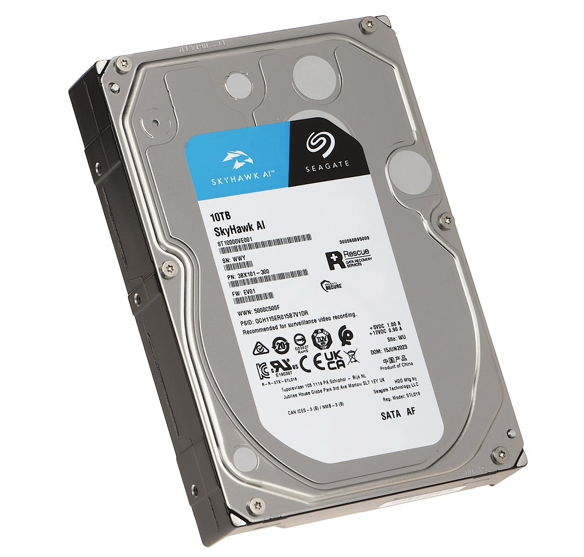 Hard Disk 10TB SEAGATE Skyhawk AI Guardian Surveillance 3 5 SATA 