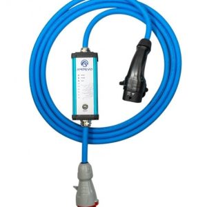 Incarcator portabil pentru vehicule electrice monofazic si trifazic