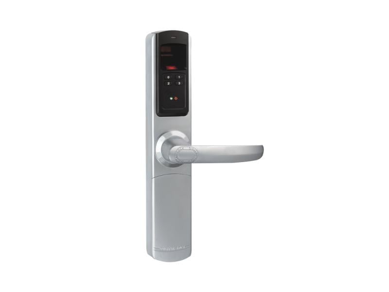 Incuietoare biometrica cu card, amprenta si cod pentru aplicatii rezidentiale DLA-5500-FP. Fiabilitate si performanță 1 Incuietoare biometrica cu card, amprenta si cod pentru aplicatii rezidentiale DLA-5500-FP. Fiabilitate si performanță – ofertă, preț și specificații