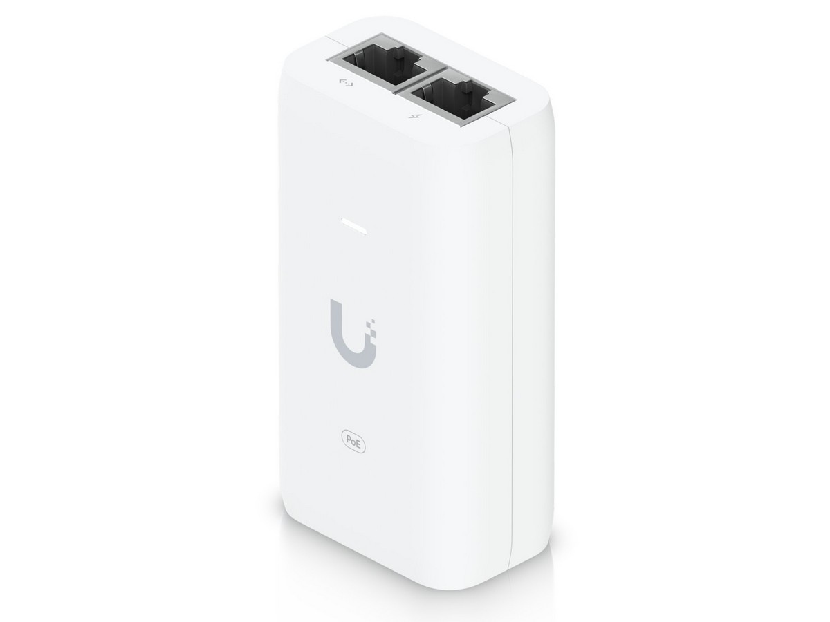 Injector PoE Ubiquiti U-POE-AF, 2 porturi, 802.3af, 48V, PoE 15W, 0.32A, pentru camere supraveghere, telefoane VoIP. Fiabilitate si performanță 1 Injector PoE Ubiquiti U-POE-AF