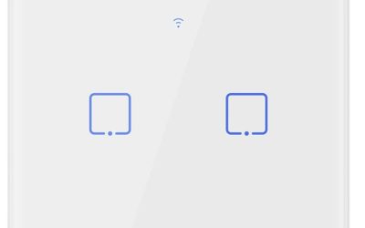 Articole 5 Intrerupator Wifi + RF incastrabil Alb 2 circuite SONOFF