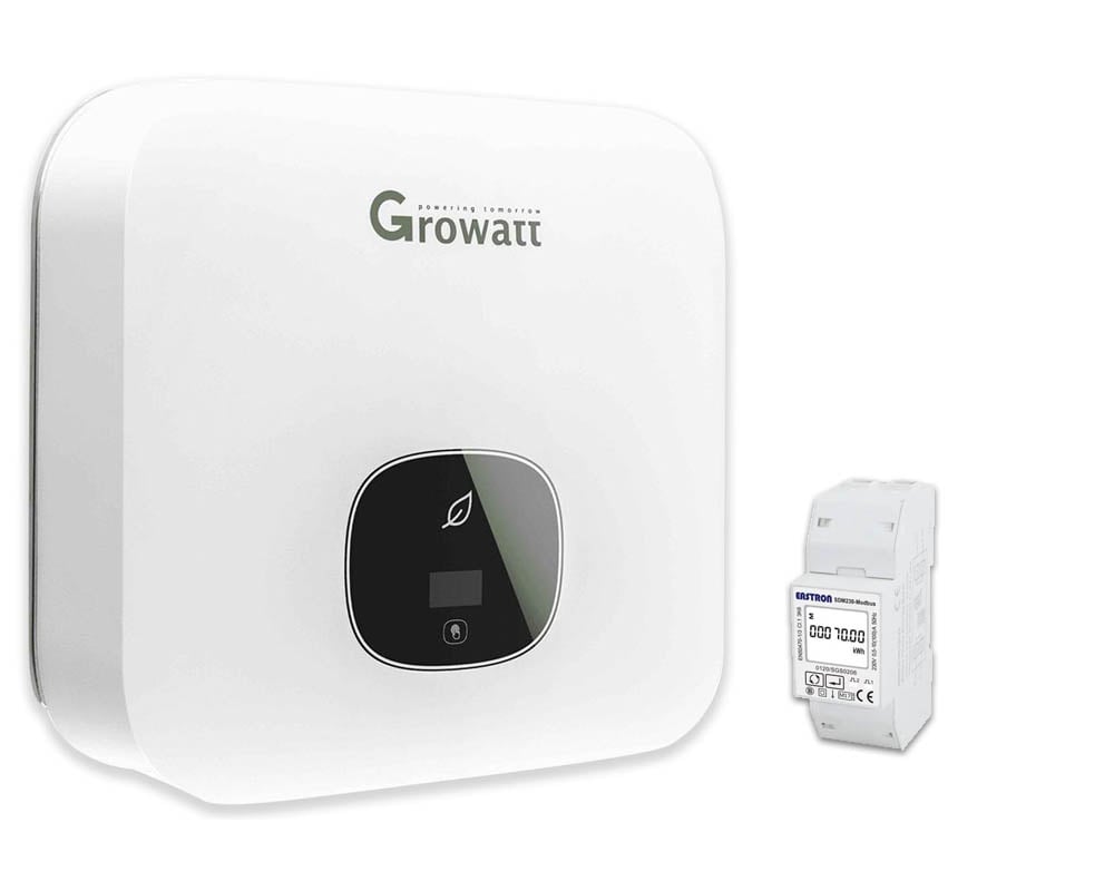 Invertor Monofazat, 3 kW, Wi-Fi, Eficienta 97.6% si Contor inteligent Monofazic, Growatt MIC3000-Meter1. Fiabilitate si performanță 1 Invertor Monofazat