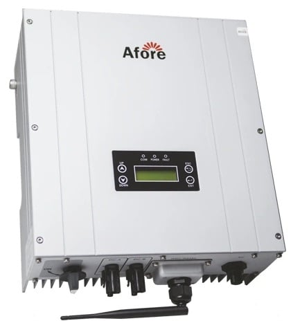 Invertor monofazat ON-GRID 3KW cu 2 MPPT conexiune wifi - Afore HNS3000TL-2. Fiabilitate si performanță 1 Invertor monofazat ON-GRID 3KW cu 2 MPPT conexiune wifi - Afore HNS3000TL-2