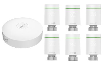 Kit Gateway A3 și 6 Termostate Smart T55 Ezviz – Performanță Fiabilă