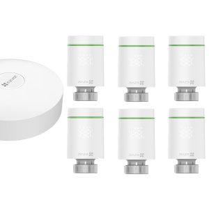 Kit Gateway A3 si 8x cap termostatic smart T55 Ezviz