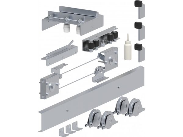 Kit accesorii feronerie, pentru poarta culisanta telescopica, 2X5.5 metri, 400kg per semifoaie. Fiabilitate si performanță – preț, specificații, ofertă