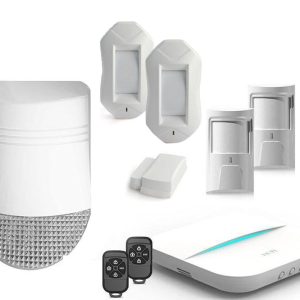 Kit alarma wireless GSM/IP 5 zone cu sirena de exterior HY-W20-5Z
